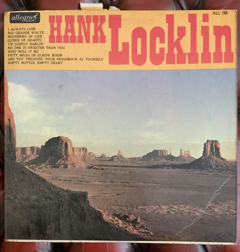 Hank locklin all788 country - hank,