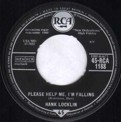 Hank locklin please - locklin, help